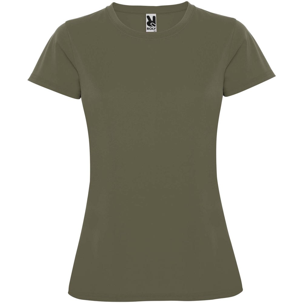Montecarlo sportshirt met korte mouwen voor dames - Militair groen
