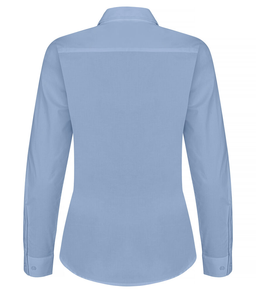 Clique - Stretch Shirt L/S Women Lichtblauw M