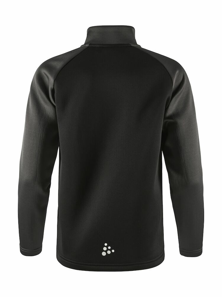 Craft - Squad 2.0 Full Zip Jr Black-Granite 146/152