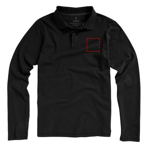 Oakville herenpolo met lange mouwen