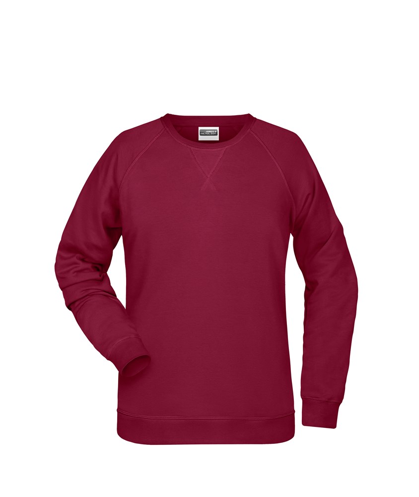 Ladies' Sweat OCS Blended & RCS - Wijnrood (ca. Pantone 195C)