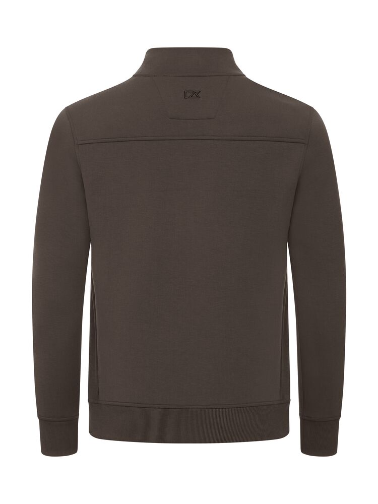 Cutter & Buck - Pemberton Cardigan Full Zip Heren Donker Mokka L