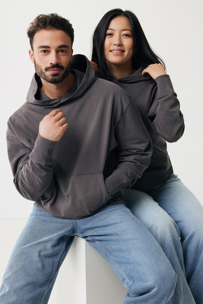IQONIQ Yoho gerecycled katoen relaxed hoodie