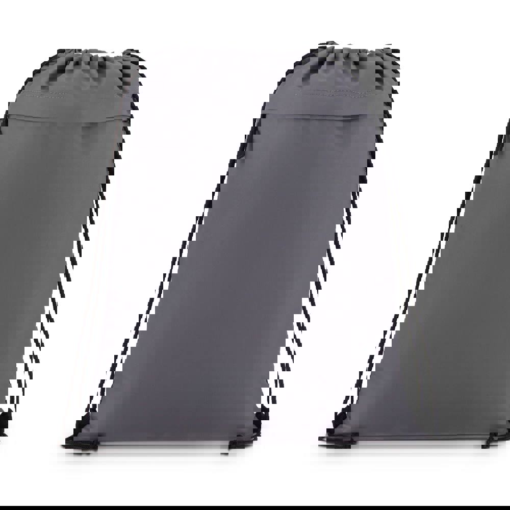 PU gecoorde 600D gerecycled PET trekkoordtas 33 x 42 cm