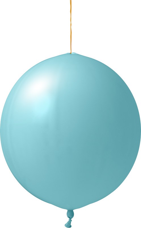 Punchballonnen onbedrukt 120/130 cm - Ø 44 cm - 18 inch - Licht blauw (6009) Pastel (± PMS 637)