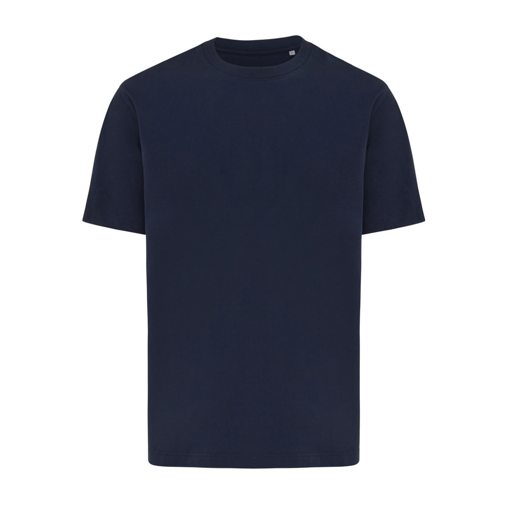 IQONIQ Nikko heavyweight gerecycled katoen t-shirt - donkerblauw (± PMS 19-3923TCX)