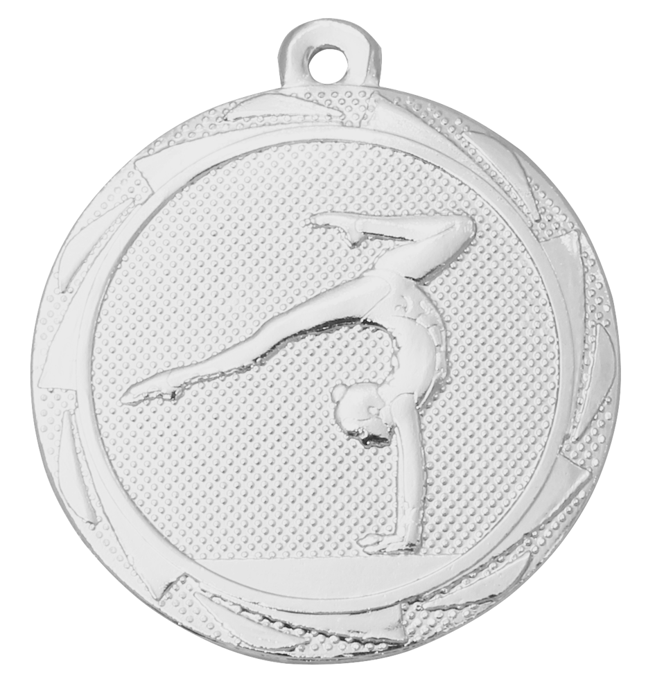 B-BS.ME114 medailles 4,5 cm turnen - 2. zilver
