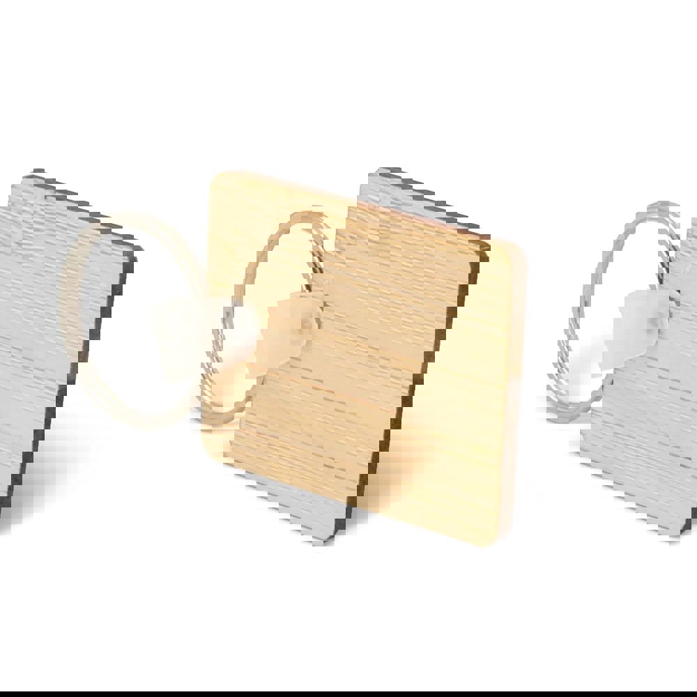 Sleutelhanger Bamboe rechthoekig