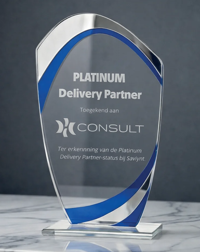 B-W551-553.09 awards van glas tot 20 cm hoog