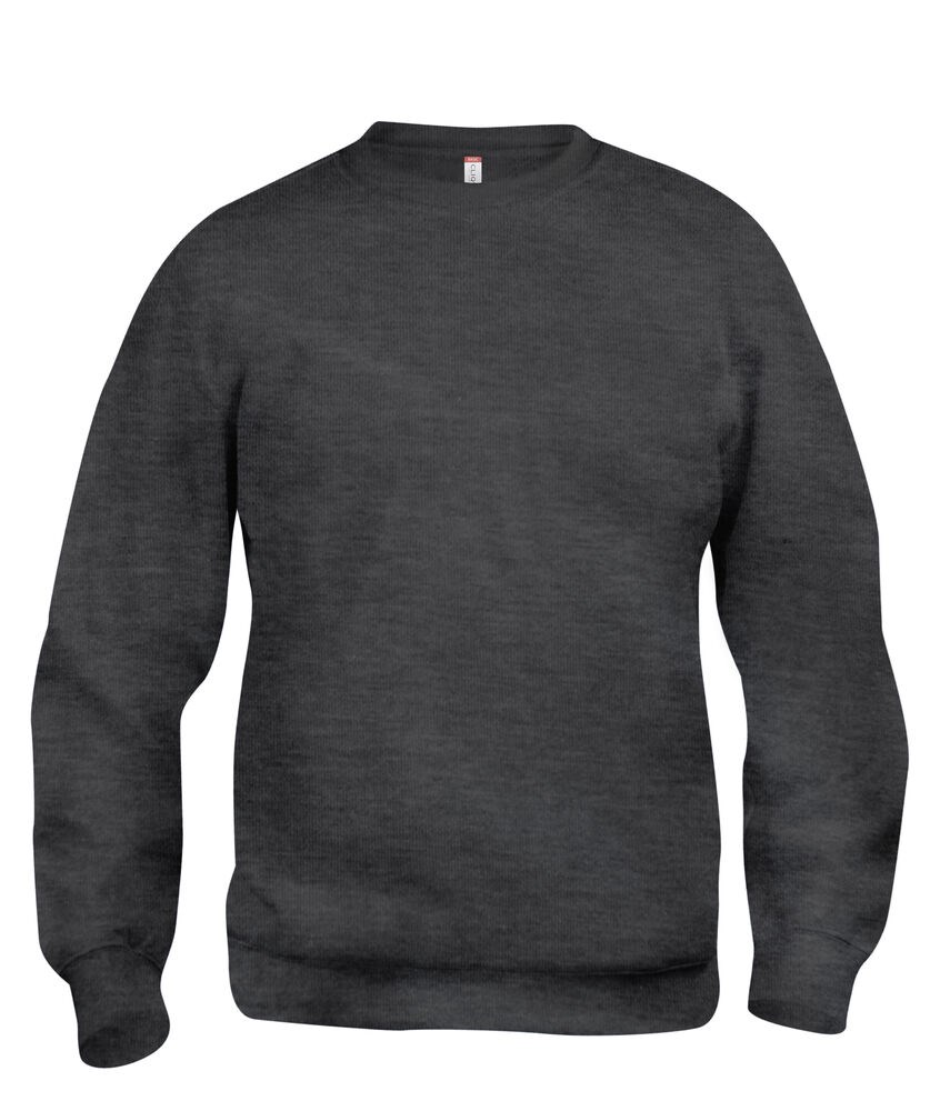 Clique - Basic Roundneck - Antraciet Melange