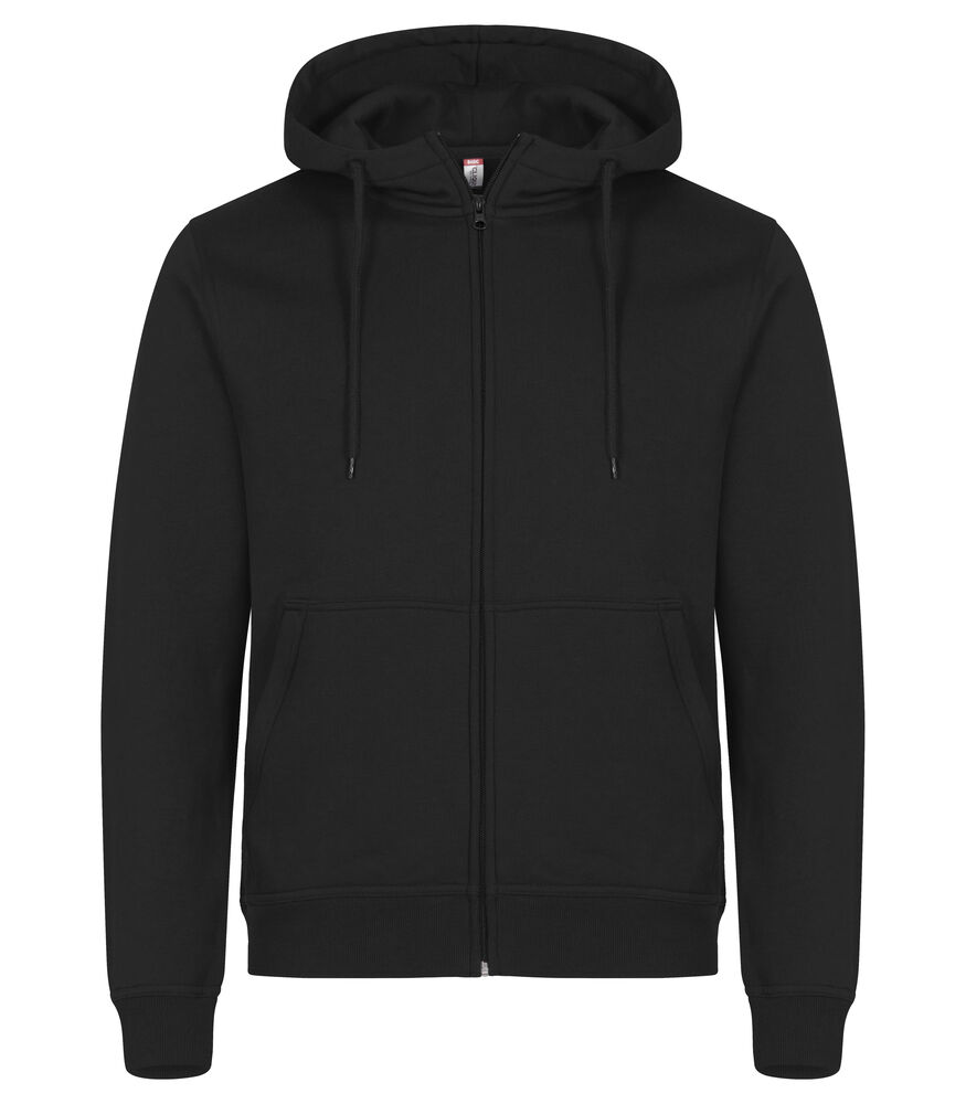 Clique - Miami Hoody Full Zip - Zwart