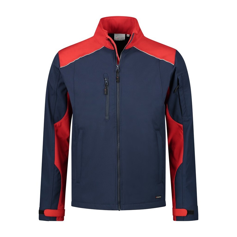 Santino Softshell Jacket Tour - Real Navy / Red