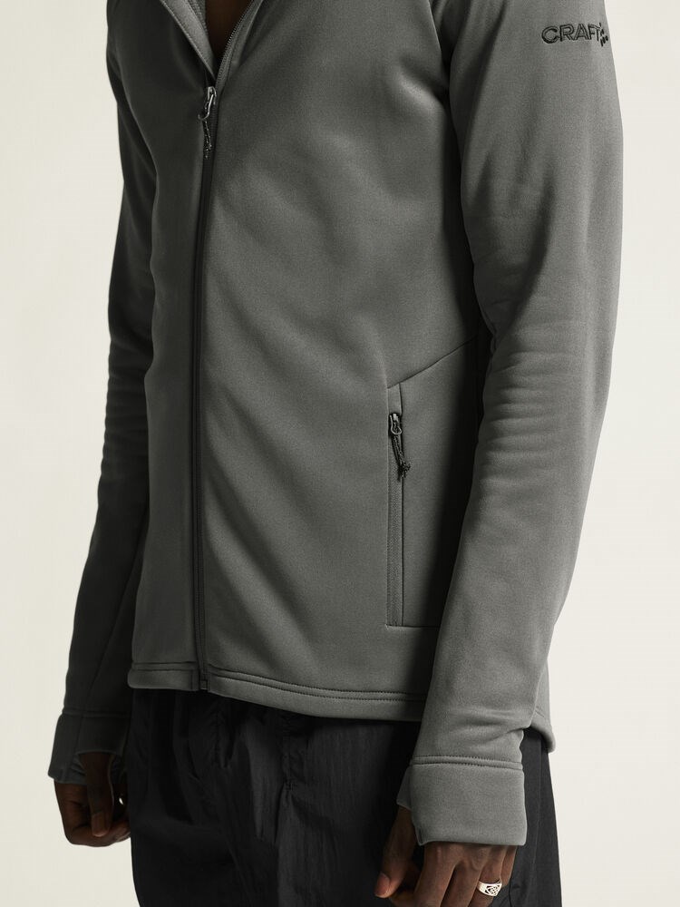 Craft - ADV Explore Power Fleece Hood Jacket M Granite 3XL