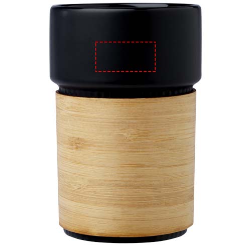 Fika 340 ml beker met bamboe hoes