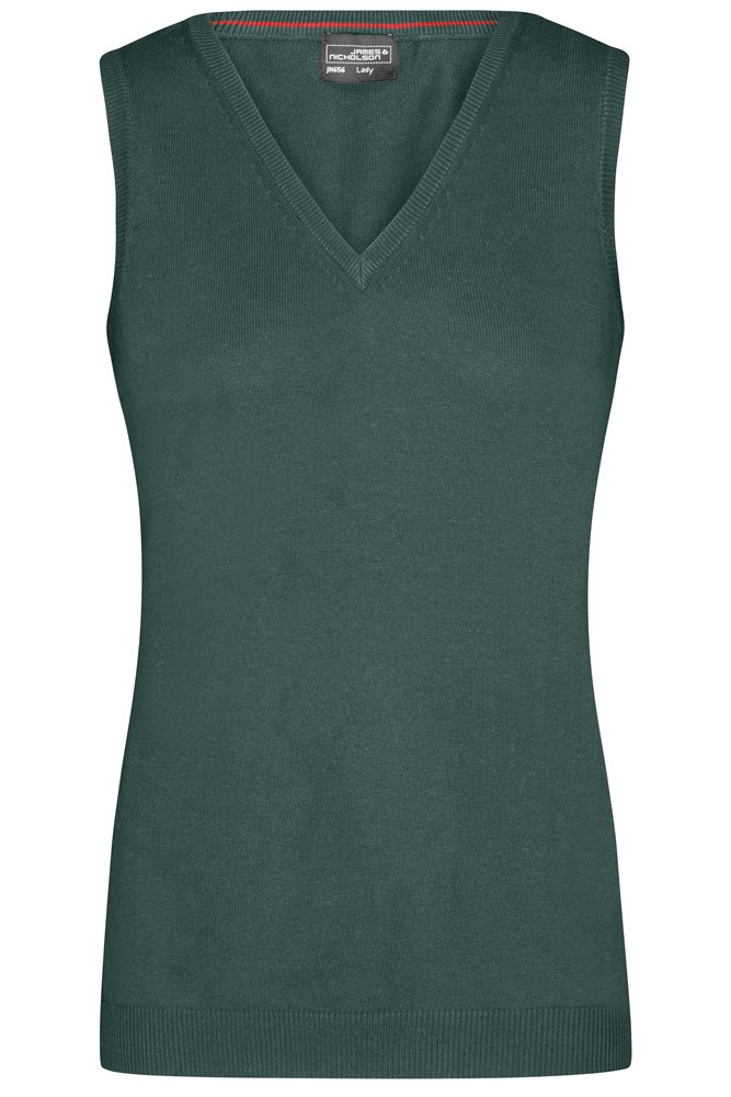 Ladies' V-Neck Pullunder - Bosgroen (ca. Pantone 567C)