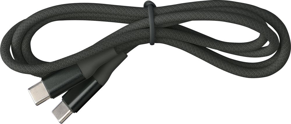 Nylon oplaadkabel Jacob - zwart