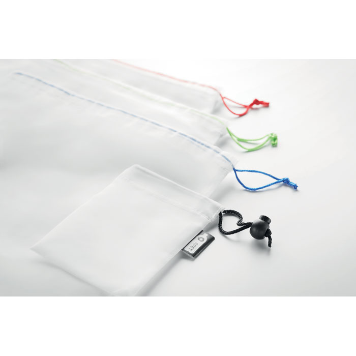 VEGGIE SET RPET - Set van 3 RPET fruitzakken