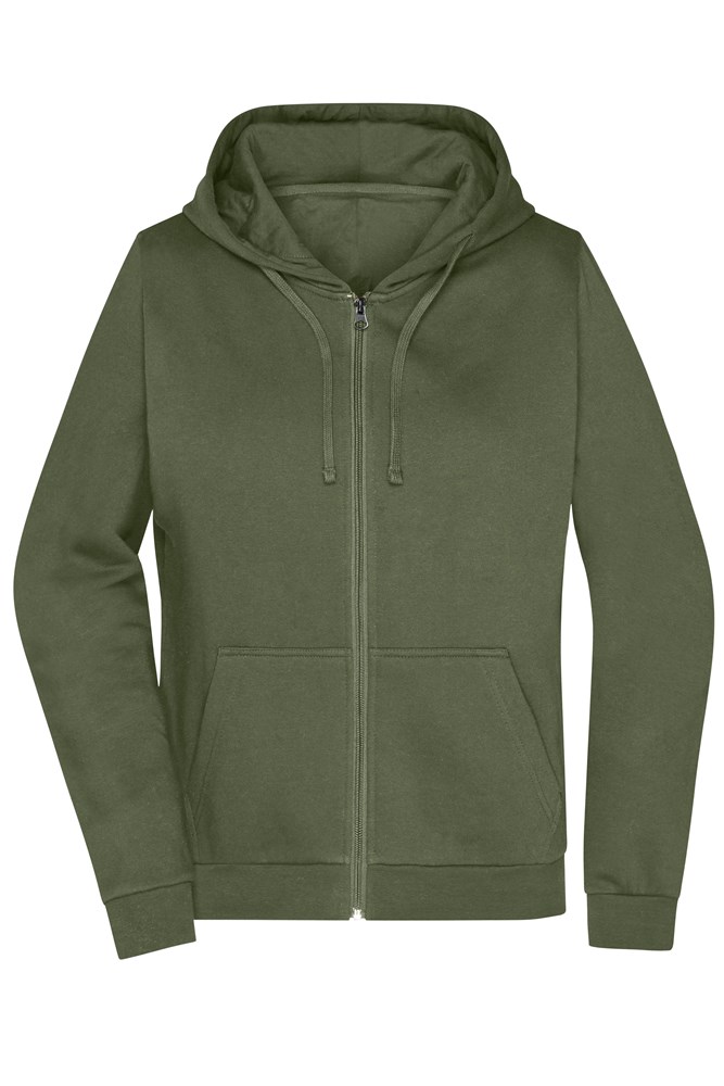 Ladies' Promo Zip Hoody - Olijf (ca. Pantone 7497C)