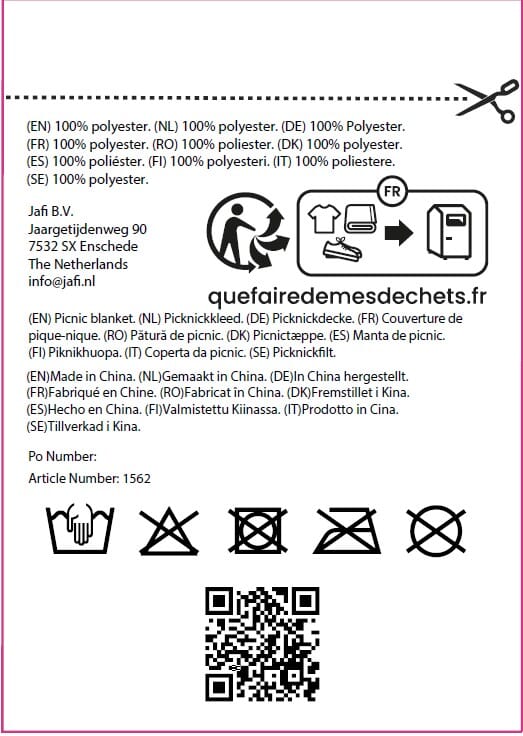 Fleeceplaid 150x120 cm, 200 gr/m²