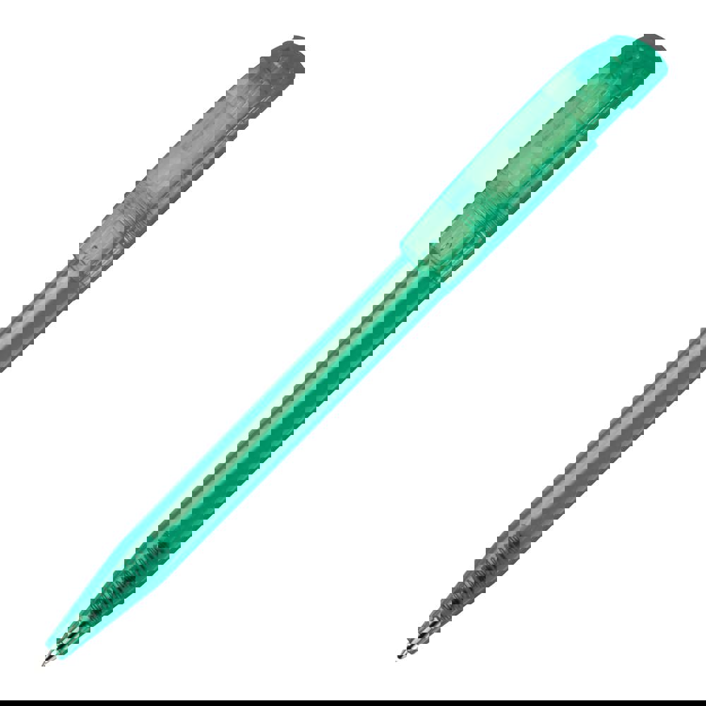 Balpen S45 Clear transparant - Transparant / Donker Groen