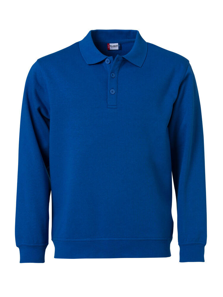 Clique - Basic Polo Sweater - Kobalt