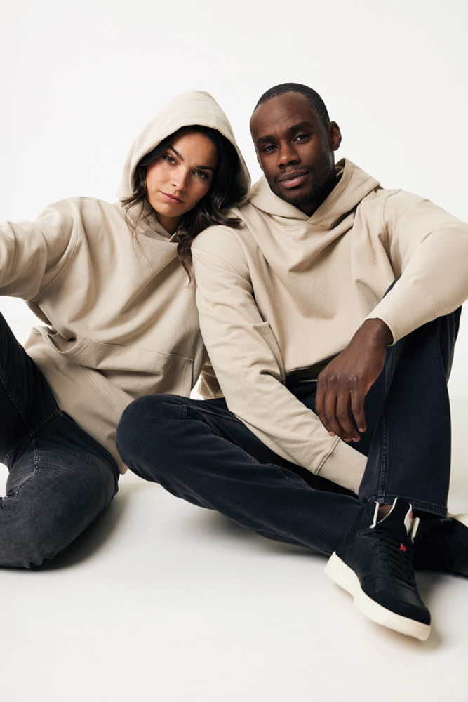 IQONIQ Yoho gerecycled katoen relaxed hoodie