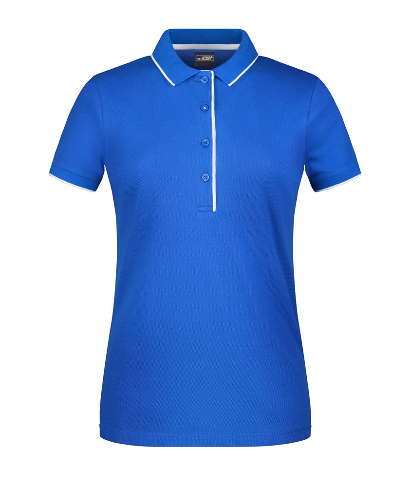 Ladies' Polo Stripe - Royal/wit (ca. Pantone 286C
white)