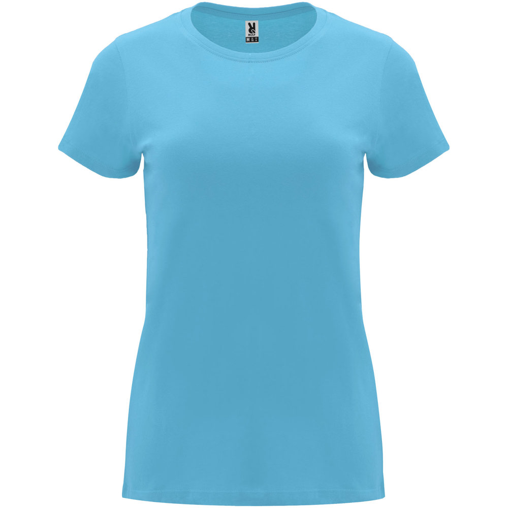 Capri 170 g/m² damesshirt met korte mouwen - Turkoois