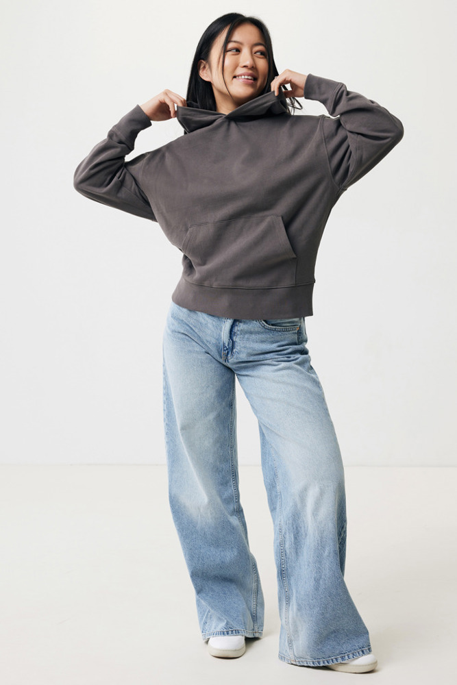 IQONIQ Yoho gerecycled katoen relaxed hoodie