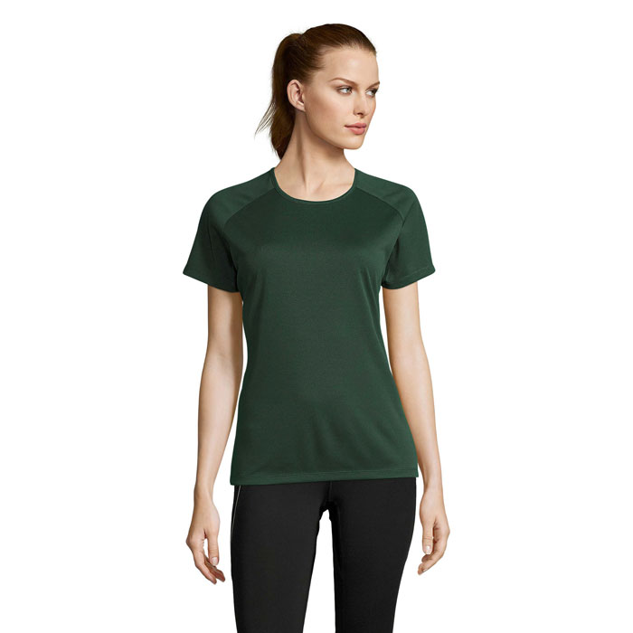 SPORTY WOMEN - SPORTYdames t-shirt 140g - Bosgroen