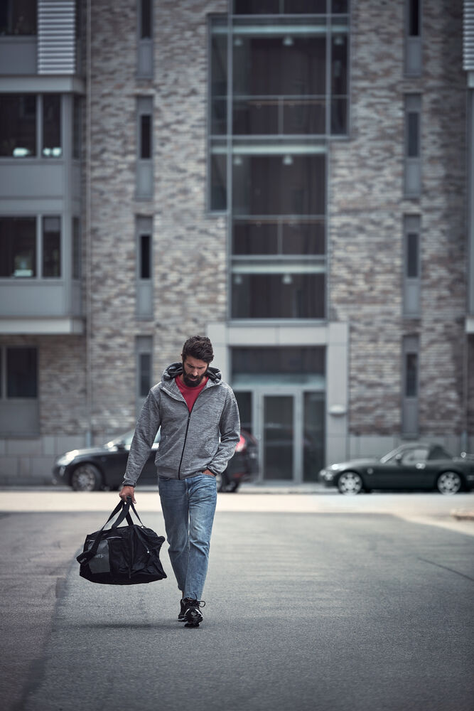 Craft - Leisure Full Zip Hood M Darkgrey melange XS