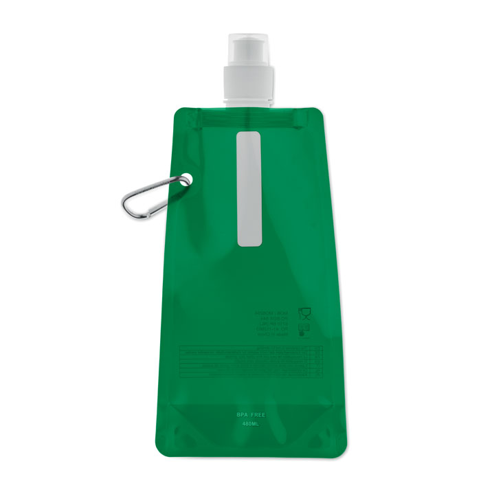 GATES - Opvouwbare drinkfles - Transparant Groen