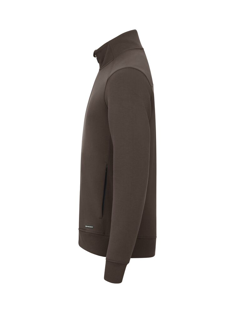 Cutter & Buck - Pemberton Cardigan Full Zip Heren Donker Mokka L