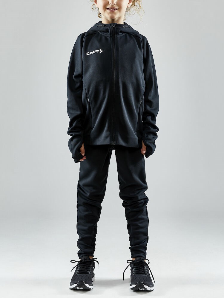 Craft - Evolve Hood Jacket Jr Black 122/128