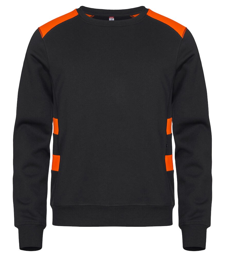 Clique - Ambition Roundneck - Signaaloranje