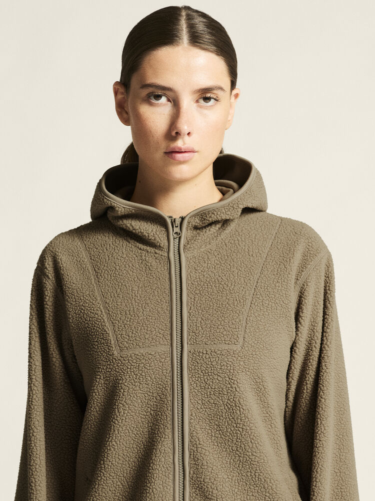 Craft - Join Pile Fleece FZ Hood W Taupe XS