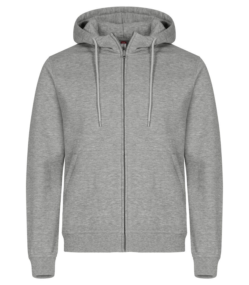 Clique - Miami Hoody Full Zip - Grijsmelange