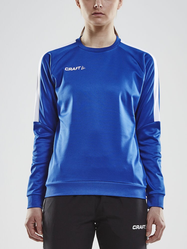 Craft - Progress R-Neck Sweater W Club Cobolt/White XS