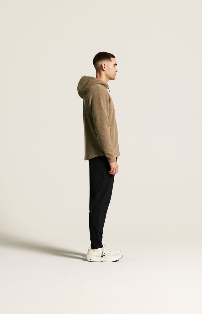 Craft - Join Pile Fleece FZ Hood M Taupe 4XL