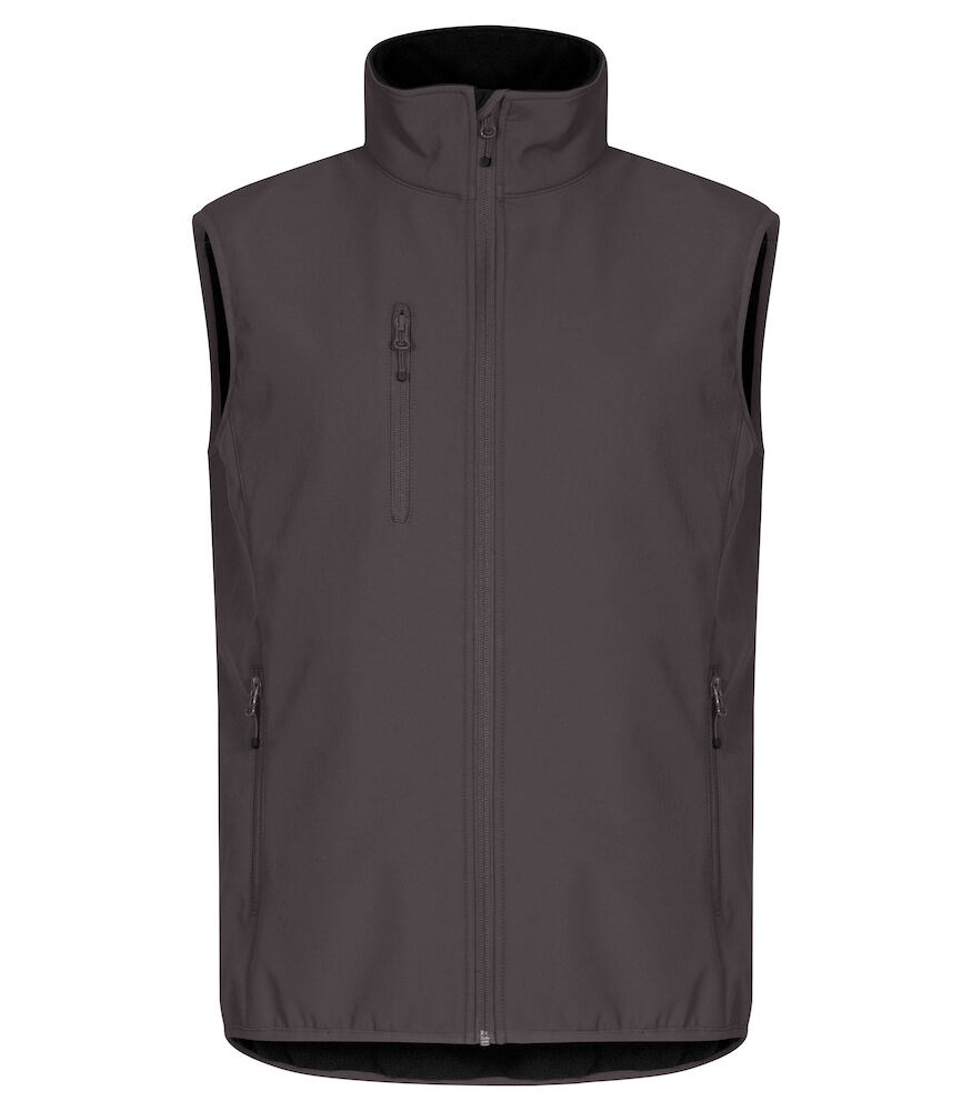 Clique - Classic Softshell Vest - donkergrijs