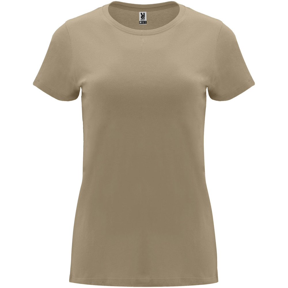 Capri 170 g/m² damesshirt met korte mouwen - Zand
