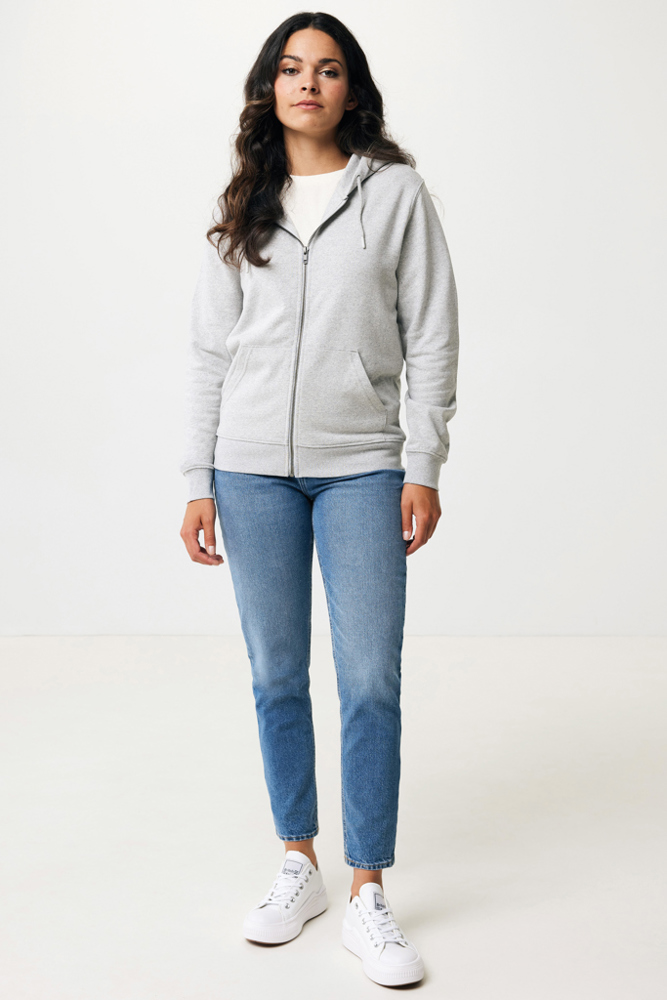 IQONIQ Abisko gerecycled katoen hoodie met rits