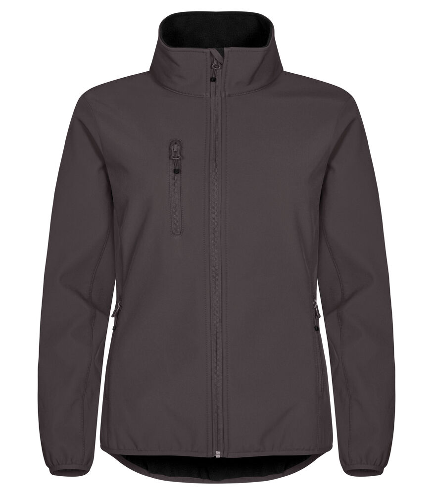 Clique - Classic Softshell Jacket Women - Donkergrijs