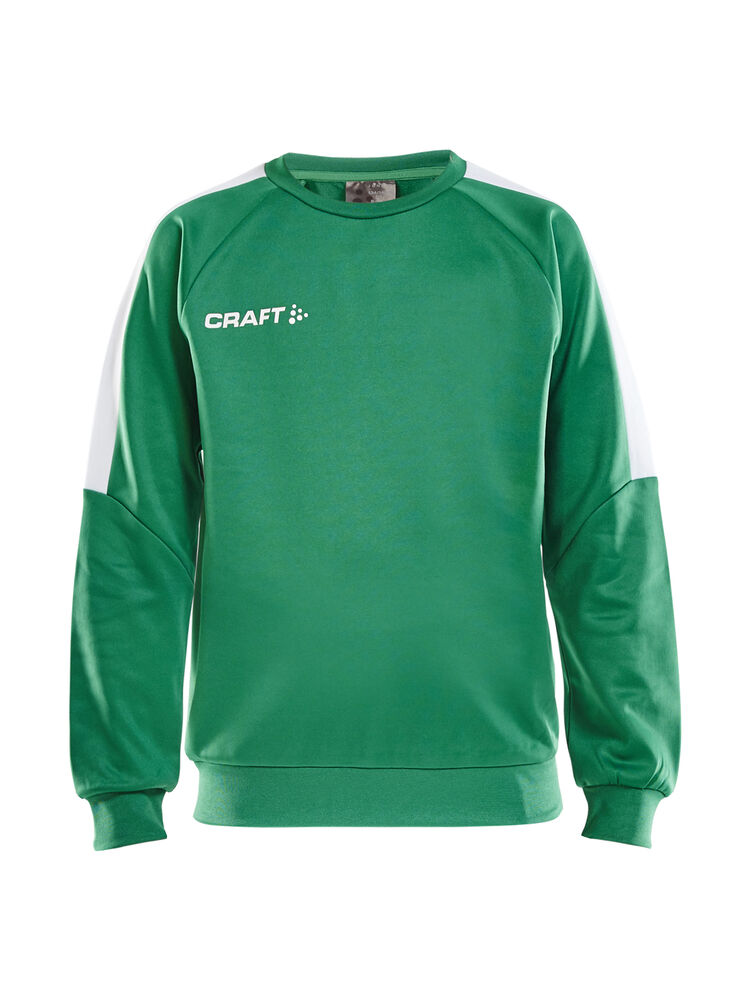 Craft - Progress R-Neck Sweater Jr - Team Green/White