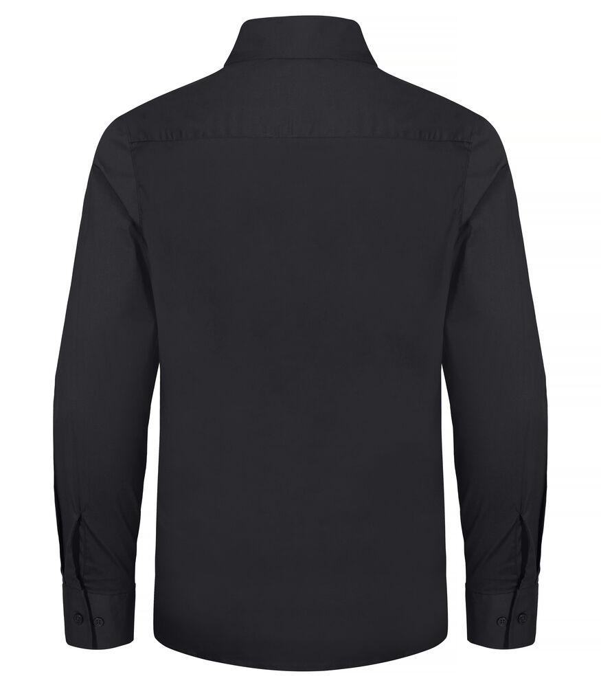 Clique - Stretch Shirt L/S Zwart L