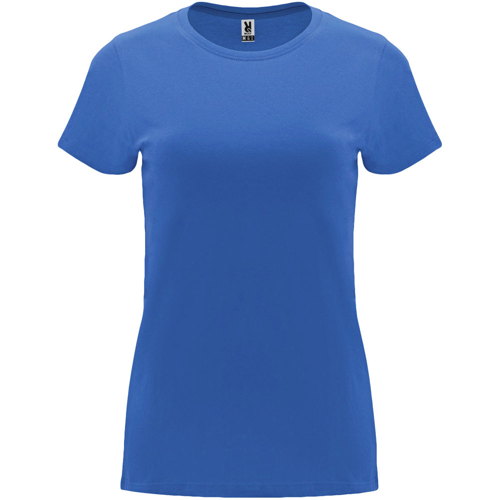 Capri 170 g/m² damesshirt met korte mouwen - Riviera blauw