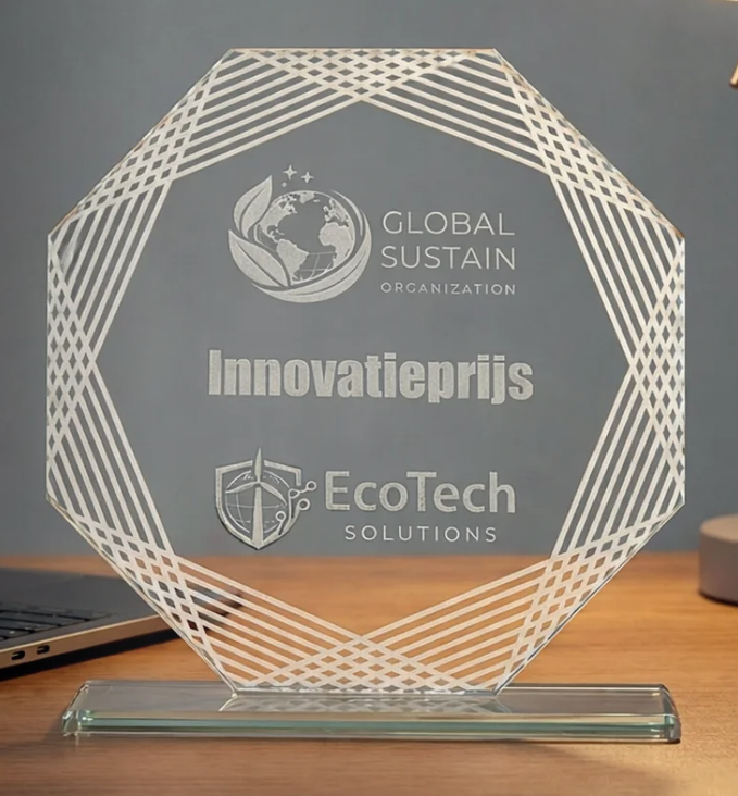 B-W101-103 awards van glas tot 22 cm hoog