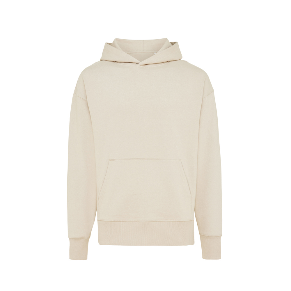 IQONIQ Yoho gerecycled katoen relaxed hoodie - natural raw (± PMS natural raw undyed)