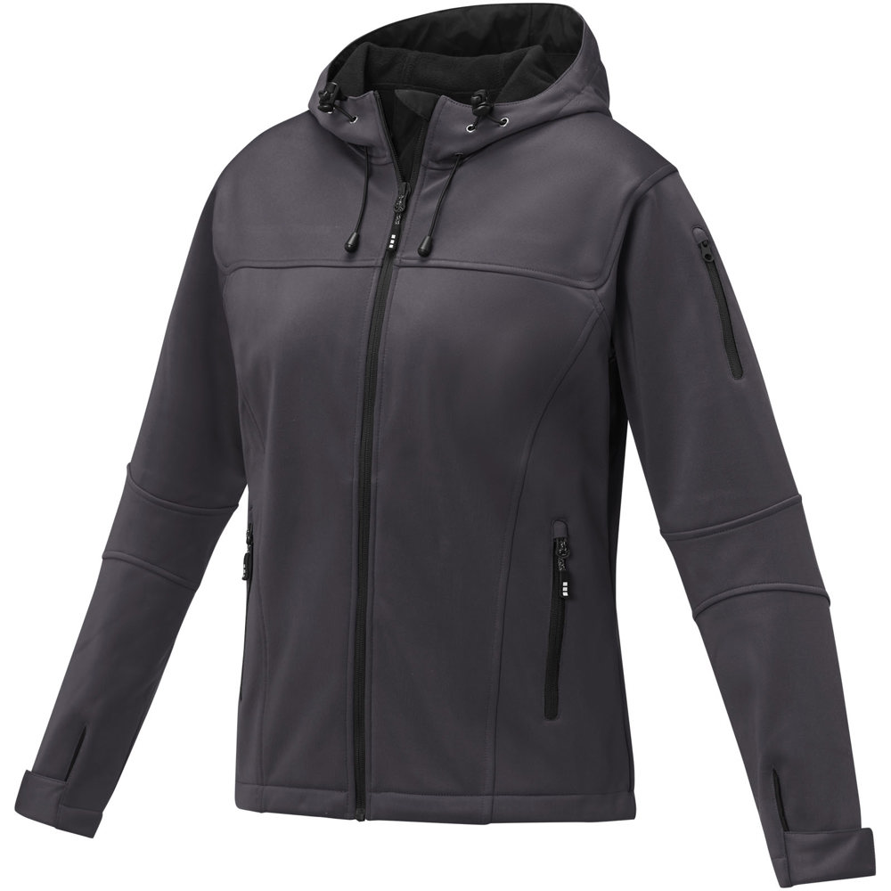Match softshell dames jas - Stormgrijs