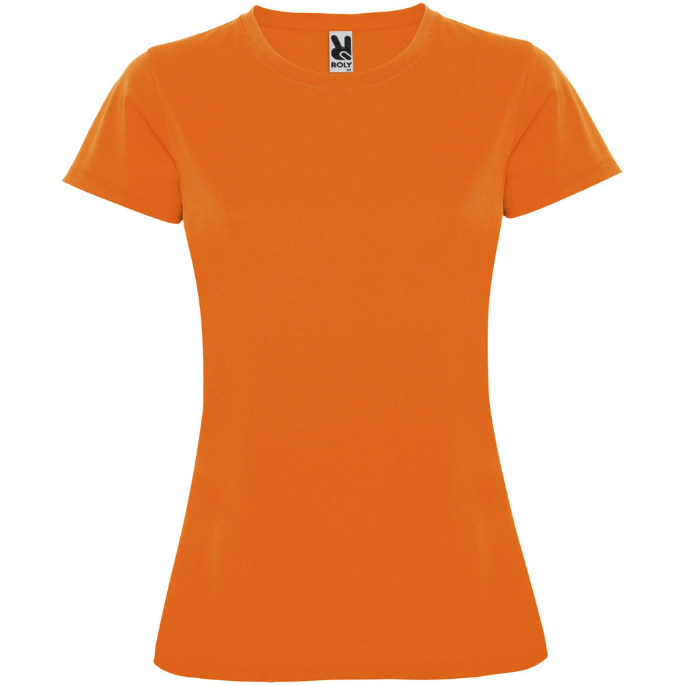 Montecarlo sportshirt met korte mouwen voor dames - Fluor oranje